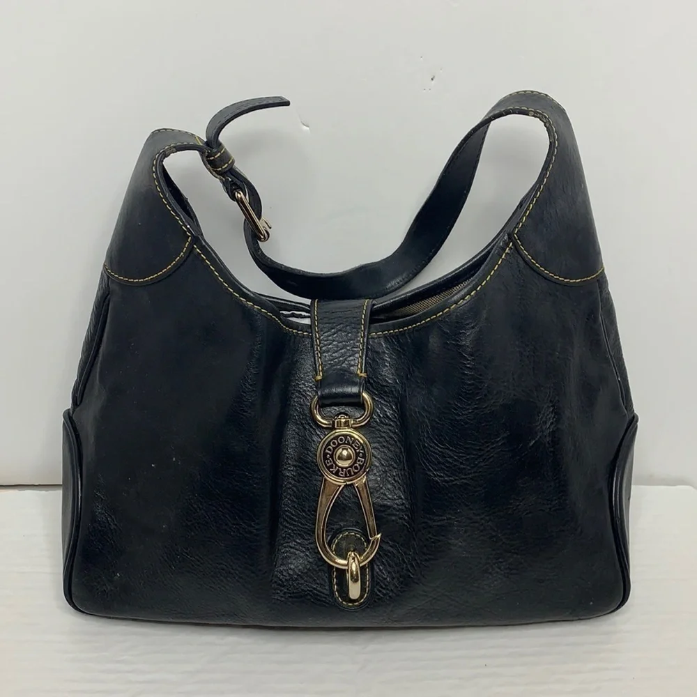 Dooney and Bourke PEBBLE GRAIN LOGO LOCK  BAG